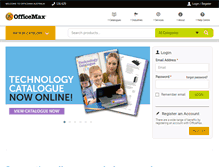 Tablet Screenshot of officemax.com.au